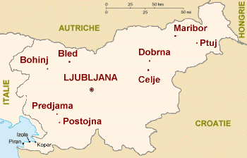 Carte de Slovénie